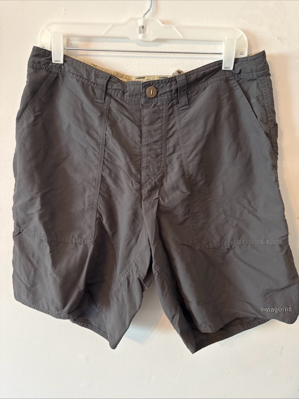Patagonia Quandary Hiking Shorts Mens Size 34 Gray Lightweight A26